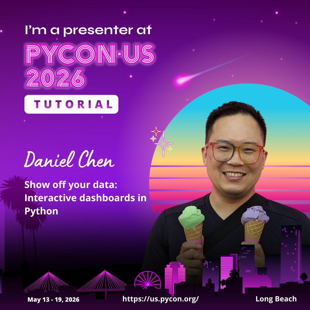 Daniel Chen – PyCon 2026: Shiny Dashboards